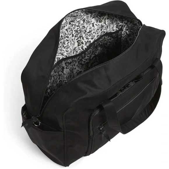 Vera Bradley Black Travel Duffel Bag - Picture 2 of 6